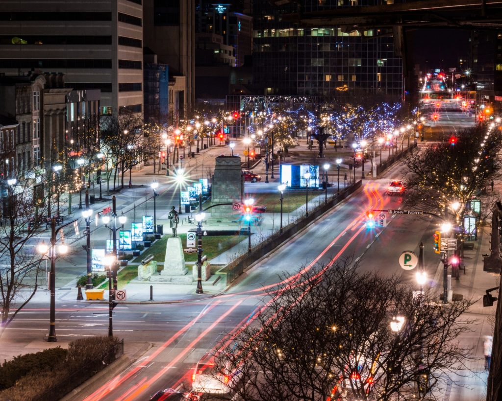 Downtown Hamilton - Streets at Night